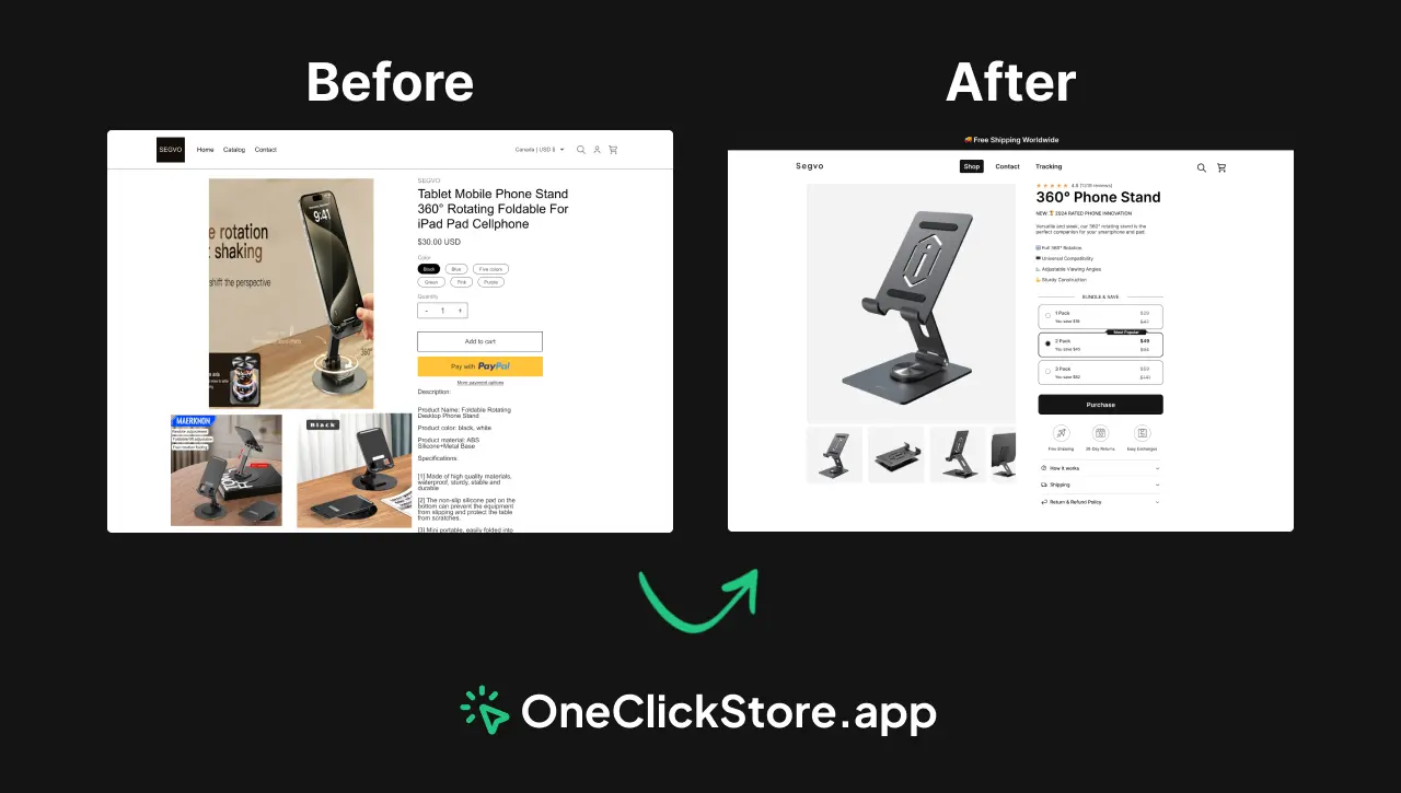 Comparison between traditional store building and automated store generators