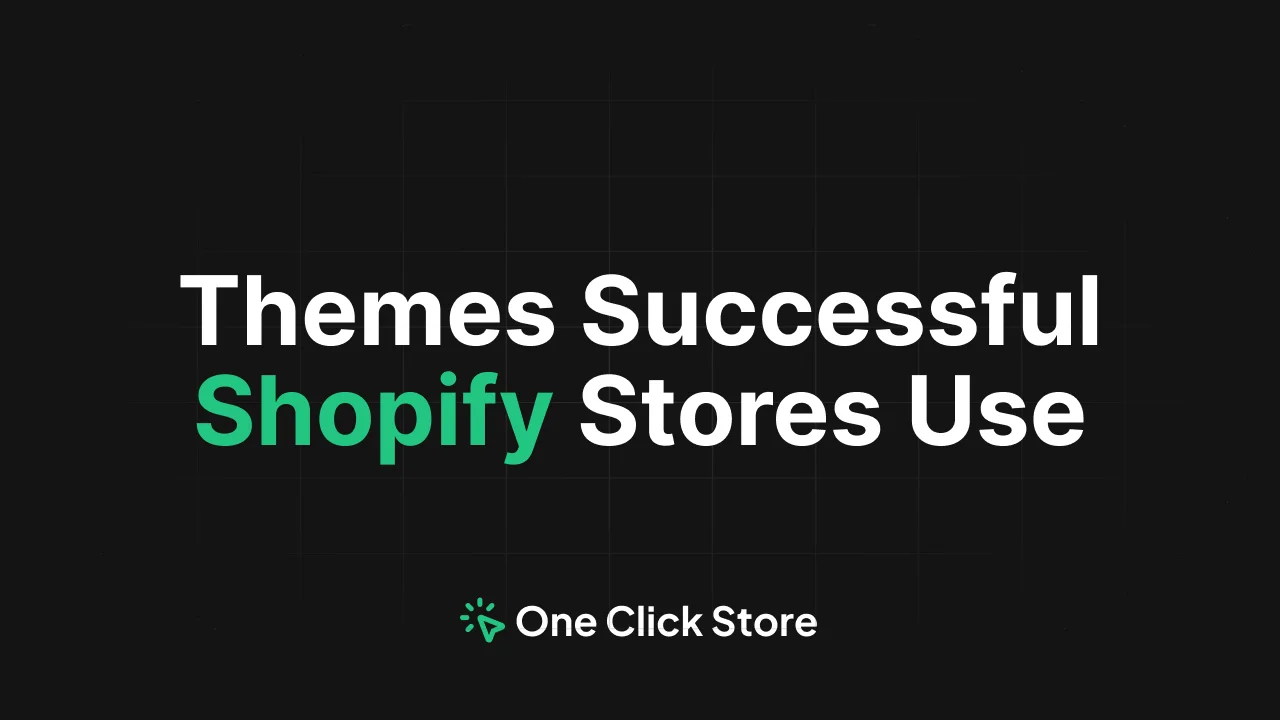 Analysis of Shopify themes used by successful stores showing Dawn and Prestige as top choices